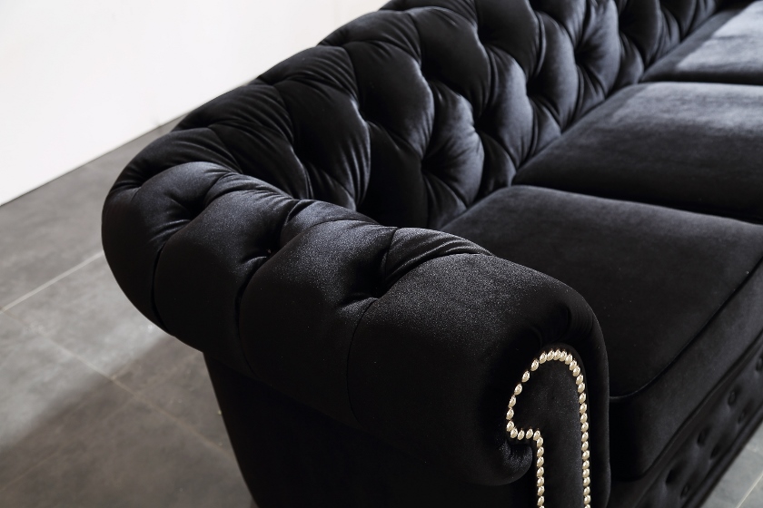 Chesterfield New England Svart Sammet (3) (840x560)