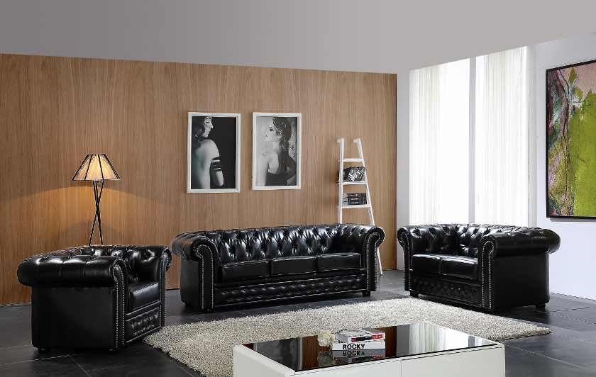 Chesterfield Svart - Skinnsoffa (840x532)