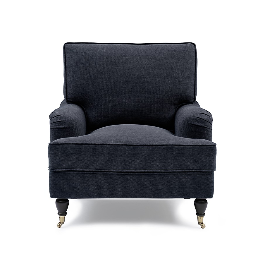 Howard Fåtölj Mörkgrå - Tygsoffa