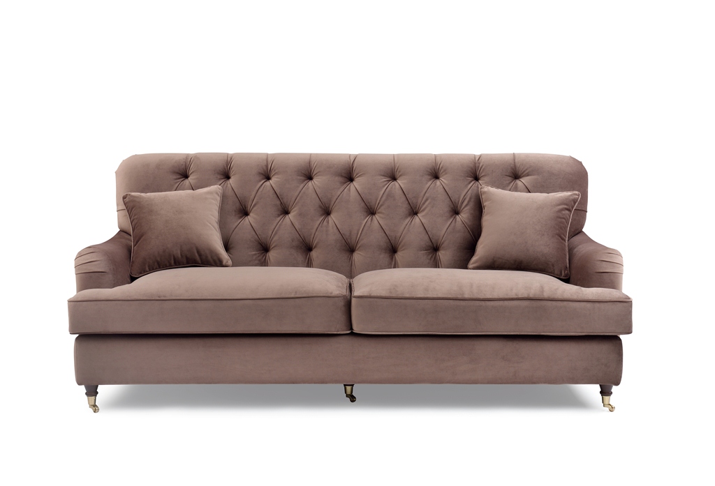 Howard Style 3,5-Sits Brun Sammet