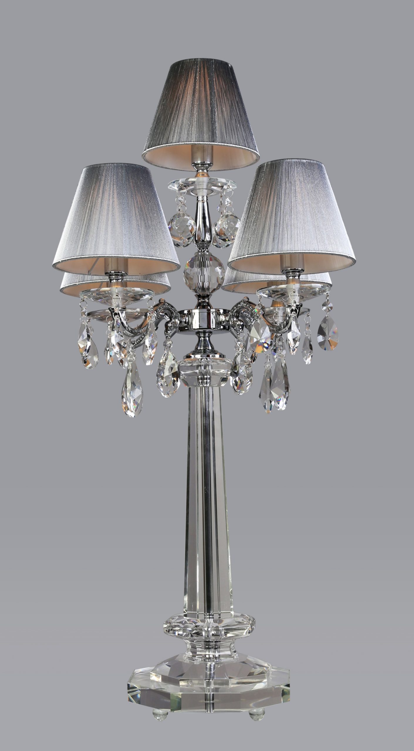 Kandelaber Silver Kristall - Bordslampa