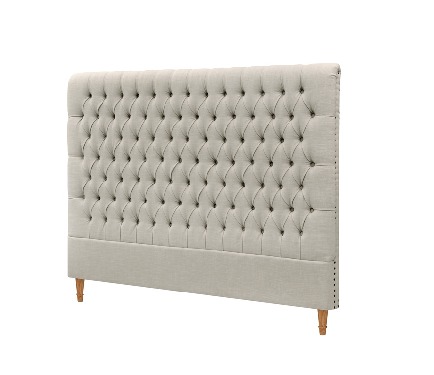 London Beige Linne - Sänggavel