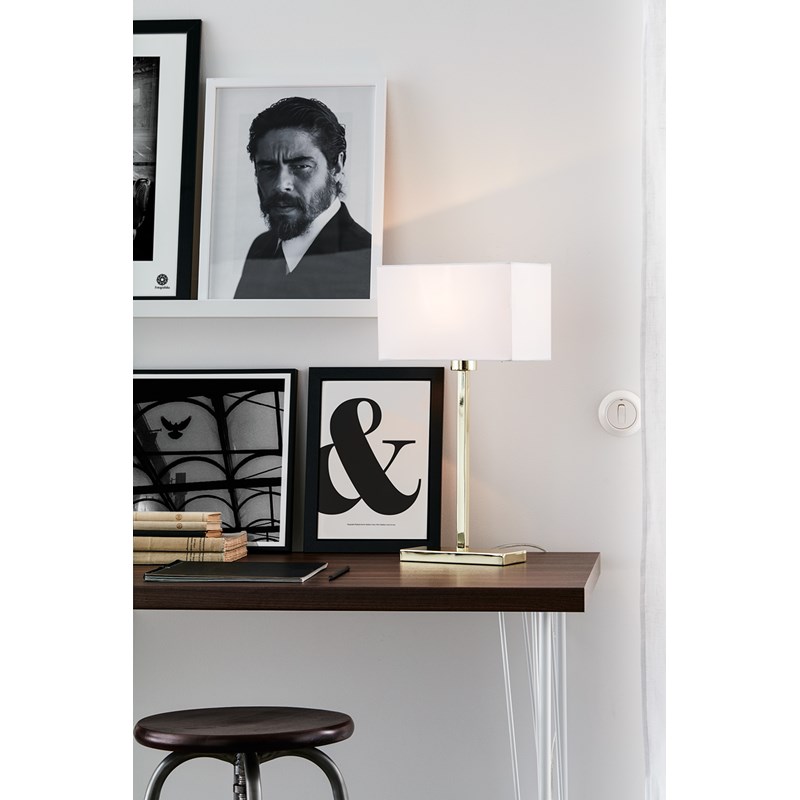 Markslöjd Savoy Bordslampa Mässing USB 1L