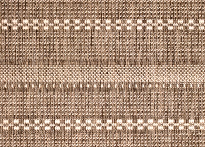 Sisal Stripe Taupe - Flatvävdmatta