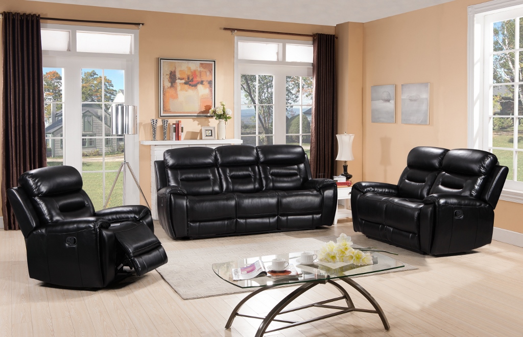boston-svart-reclinersoffa