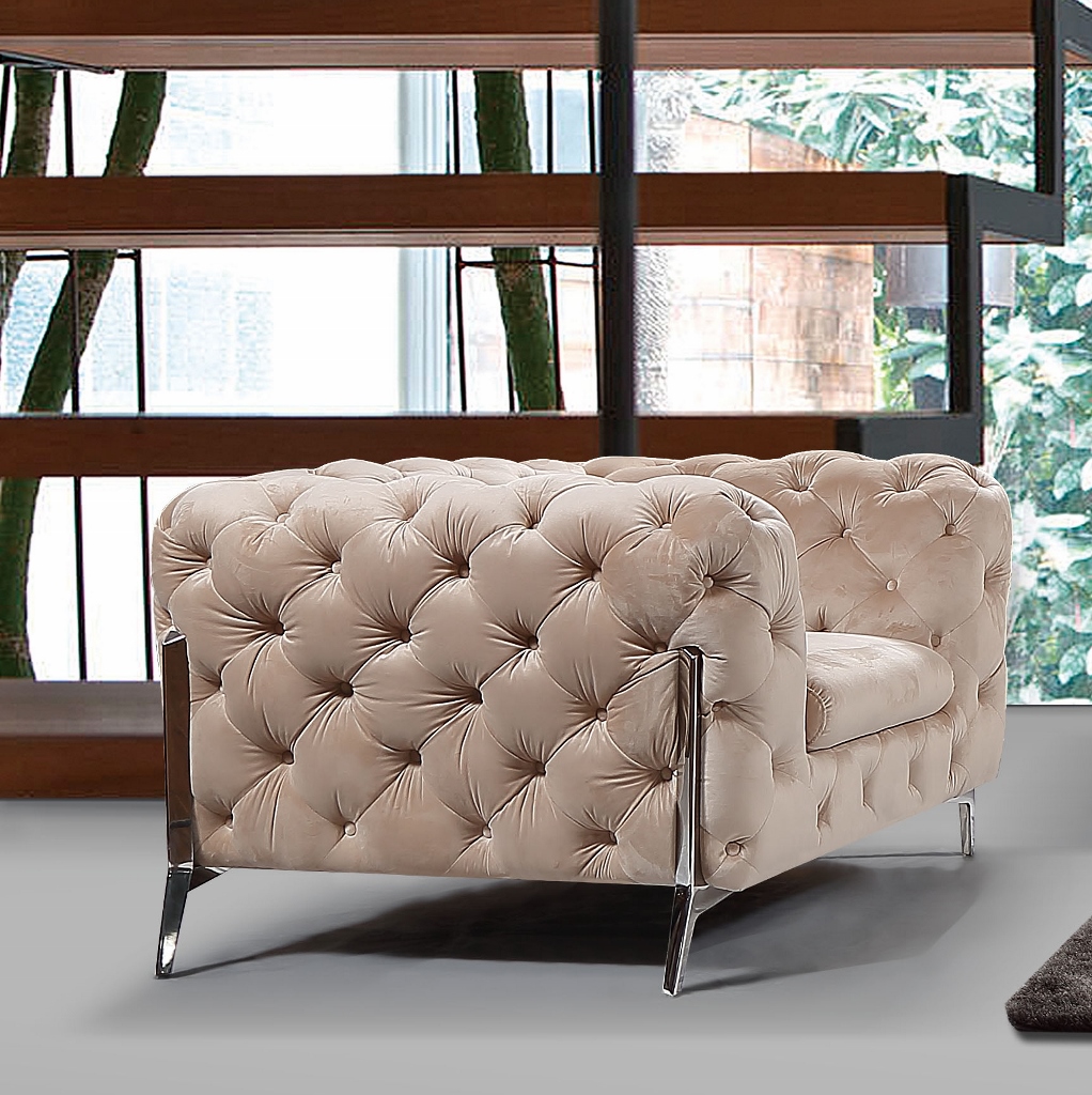 lorenzo-beige-sammet-fatolj